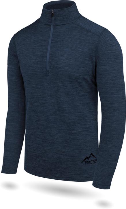 Image du produit Normani Herren Merino Langarm mit 1/4 Zipper Canberra - 1583 (XL)