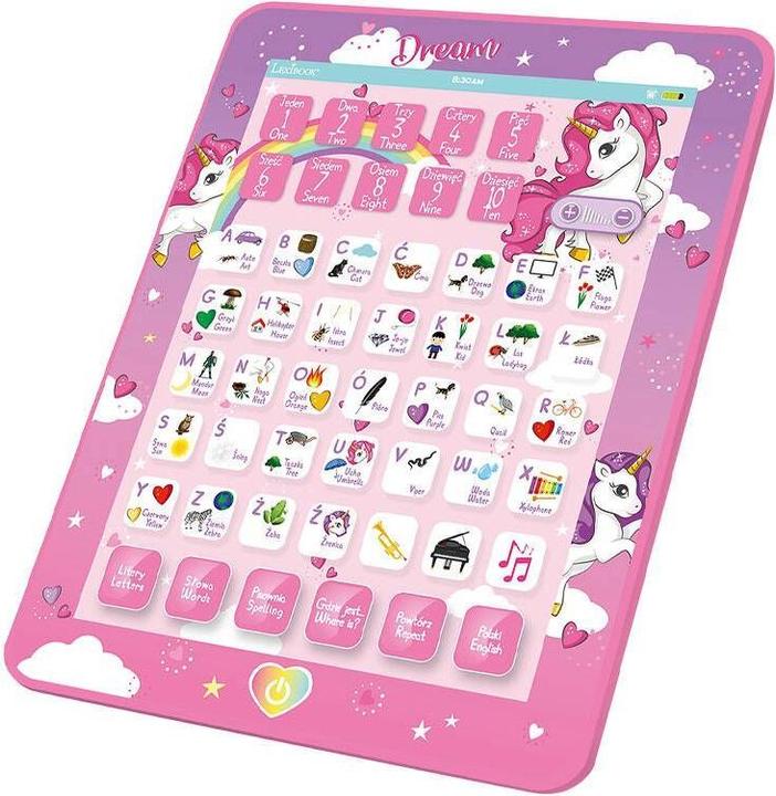 Produktbild Lexibook Unicorn bilingual talking educational tablet (Polnisch, Englisch)