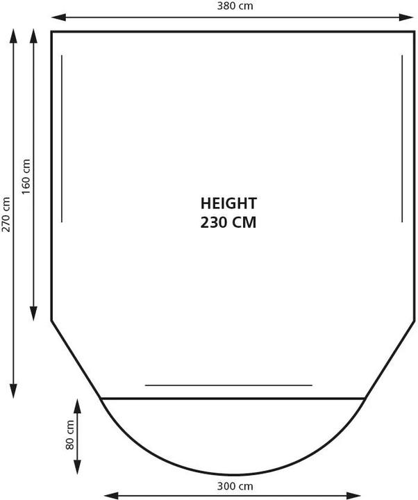 Actual product image Eurotrail Palermo Air awning - Hymer/Eriba (Awning, 22.60 kg, 1 person)