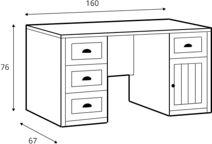 Produktbild Konsimo Lemas (160 x 76 x 67 cm)