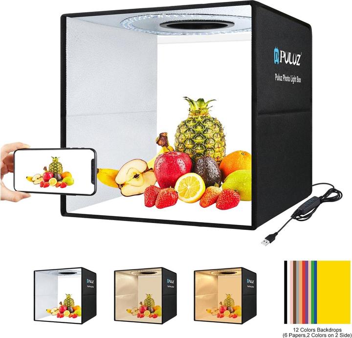 Actual product image Puluz Portable Photo Studio (Recording box)