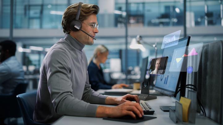 Produktbild Yealink WH64 MS Stereo NC(DECT, USB, Bluetooth (Kabellos, USB-C)