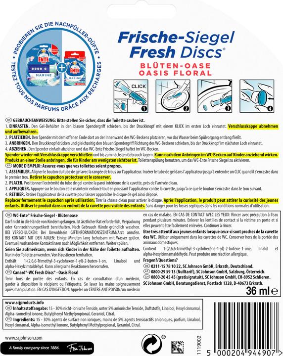 Actual product image WC-Ente Seal of freshness