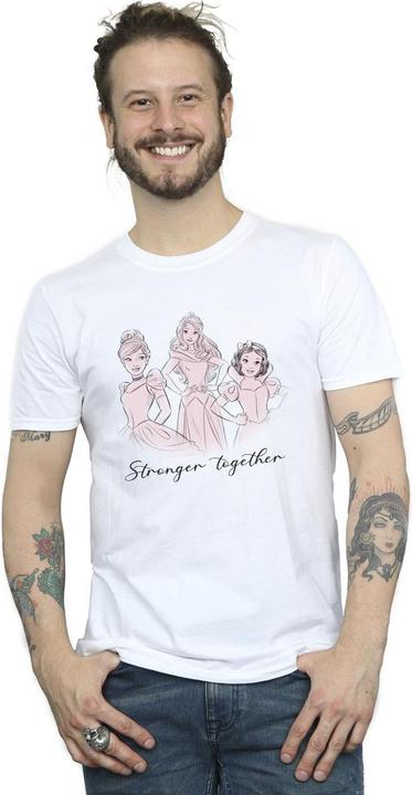 Actual product image Disney Mens Princesses Stronger Together T-Shirt (S)