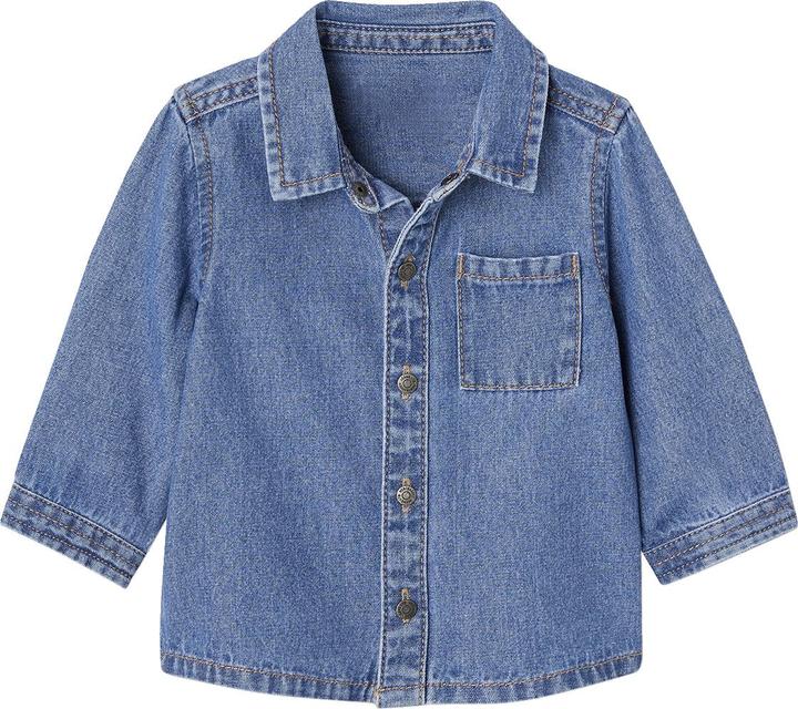 Produktbild Vertbaudet Baby Jeanshemd mit Druckknöpfen (62)