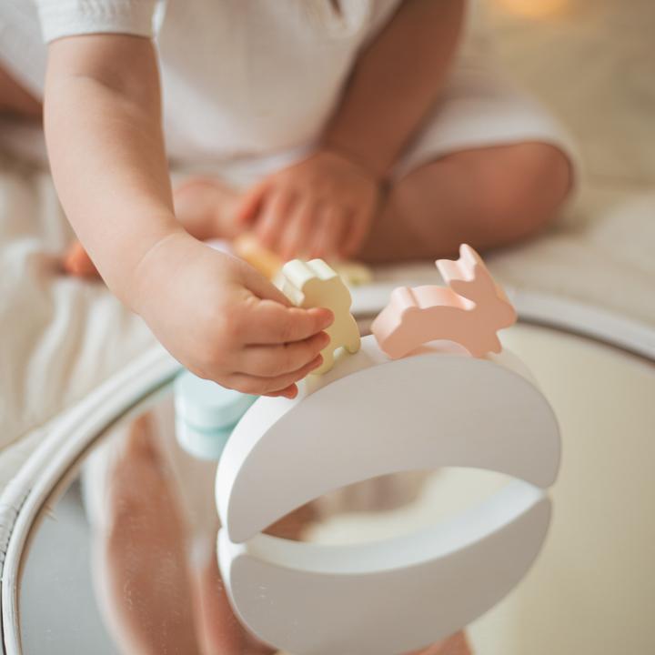 Image du produit Activity Board Jouet d'équilibre en bois, Jouets pour jeunes enfants, Empiler des lapins, Cadeaux pour enfants