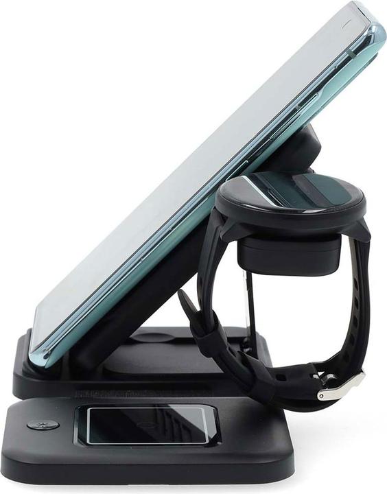 Image du produit Nedis Chargeur sans fil | 3 en 1 | 15 W | Affichage LED en cours d'utilisation | câble inclus | USB-A / (15 W)