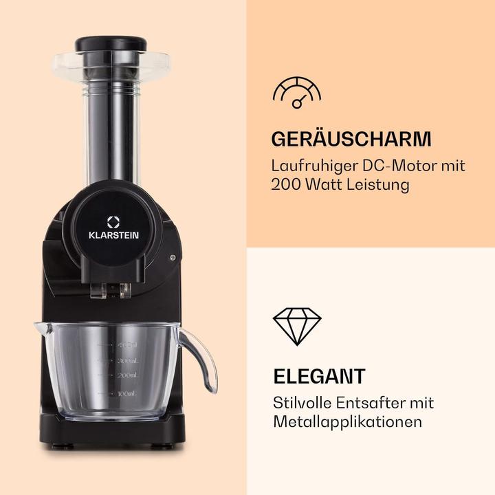 Actual product image Klarstein Saftpresse