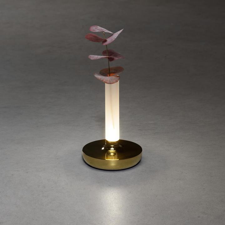 Produktbild Konstsmide Akku-LED Vase Biarritz goldfarben Indoor/Outdoor 7827-803 (54 lm)