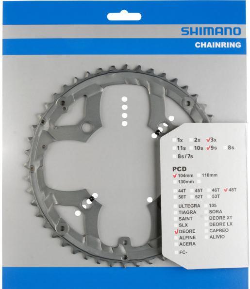 Actual product image Shimano Deore FC-M590 chainring for KSR 9-speed (48)