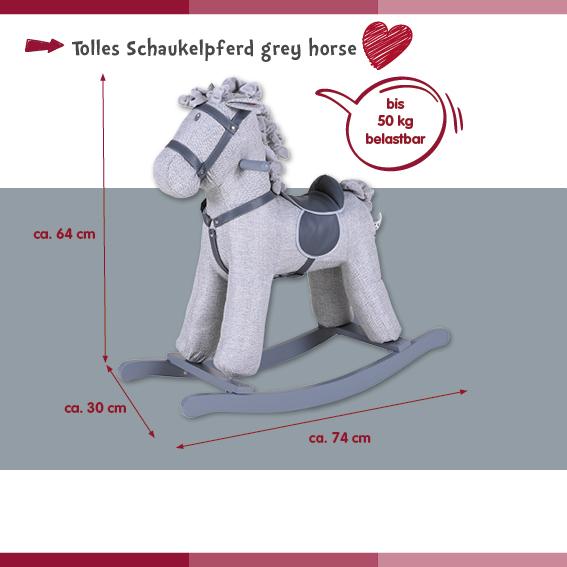 Produktbild Knorrtoys Schaukelpferd "Grey horse"
