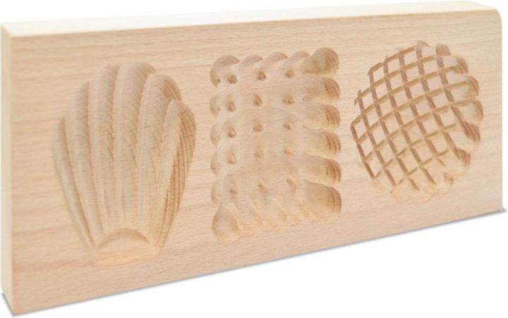 Image du produit ScrapCooking Moule en bois pour biscuits fourrés Petits Biscuits, 20x10x2cm