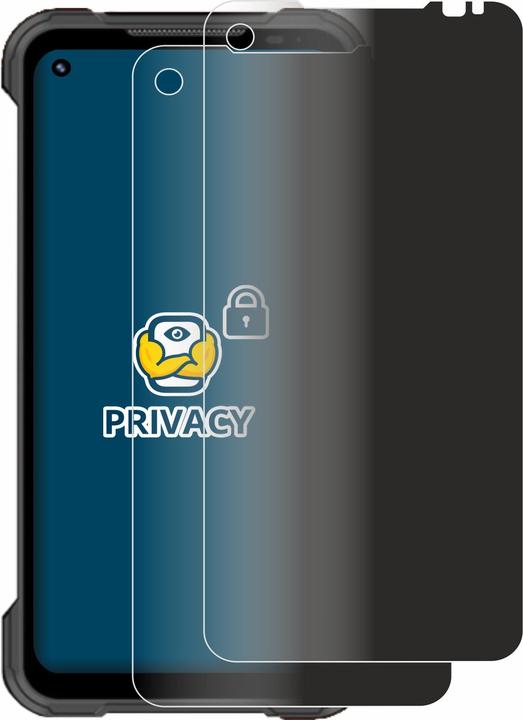 Productafbeelding BROTECT Anti-spionnetje privacyfolie Beschermfolie tegen blauw licht (2 Stuk, Doogee S97 Pro)