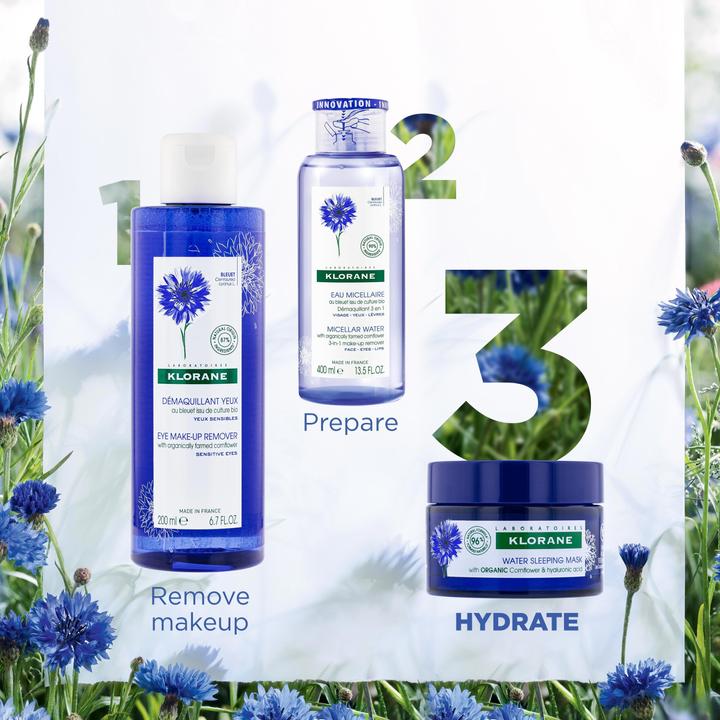 Produktbild Klorane Feuchtigkeitsspendende Nachtmaske mit BIO-Kornblume (50 ml)