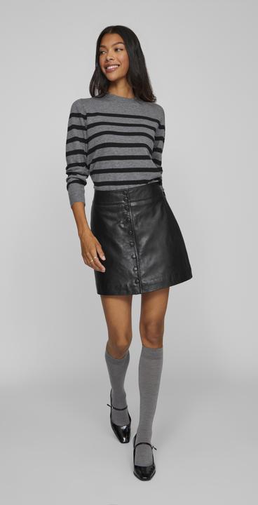 Produktbild Vila High Waist Lederminirock (38)