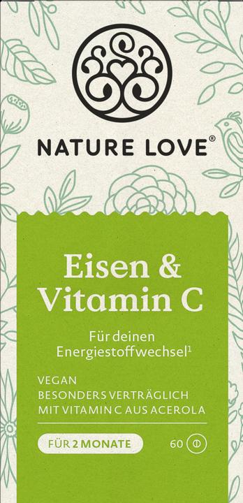 Image du produit Nature Love Fer & vitamine C (60 pièce(s), 45 g)