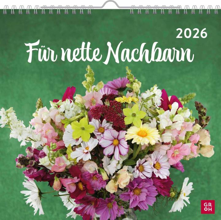 Produktbild Wandkalender 2026: Für nette Nachbarn (Harter Einband, Deutsch)