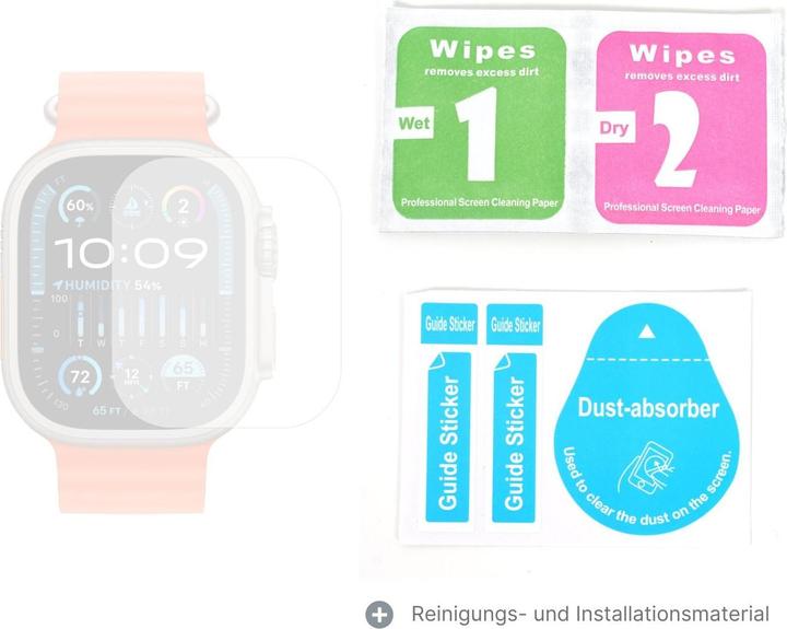 Image du produit Hermex Protection d'écran Verre de protection Couverture d'écran pour Apple Watch Ultra 2 49mm