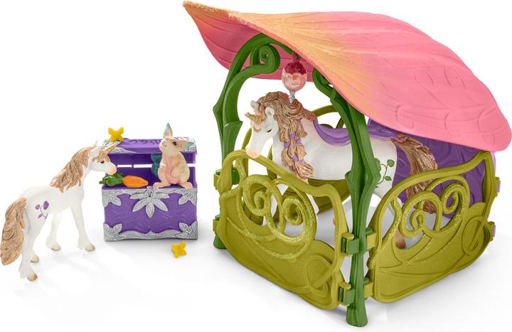 Produktbild Schleich Glitzerndes Blütenhaus mit Einhörnern, See und Stall