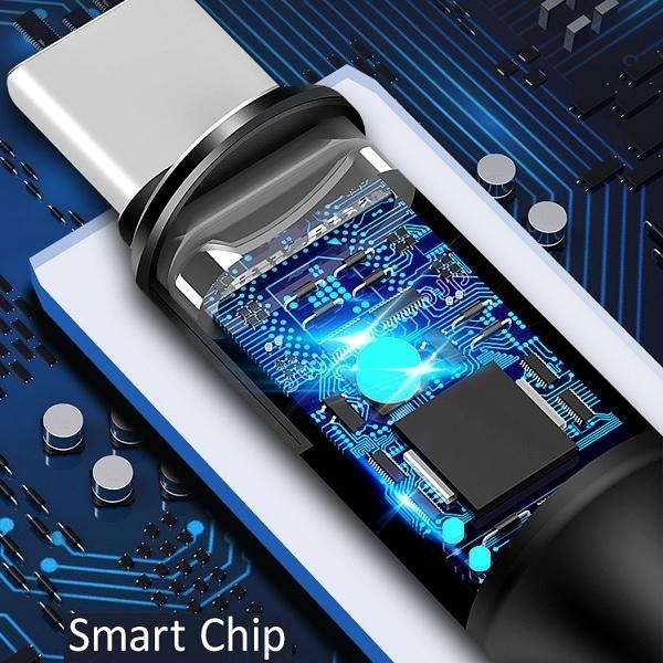 Image du produit Usams US-SJ221 U5 Braided Wire USB to Type-C Data & 2A Charger Round Plug Cable 1.2m Juodas (1.20 m, USB 2.0)