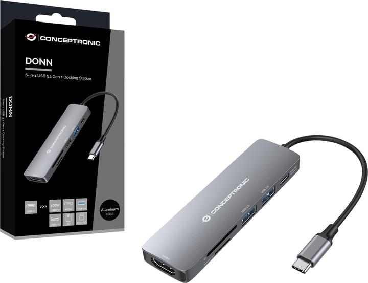 Immagine prodotto Conceptronic USB C zu (USB-C, 6 Porti)
