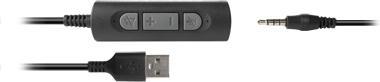 Immagine prodotto Hamlet HHEADM-UJM cuffia e auricolare Cablato A Padiglione Ufficio USB tipo A Nero
