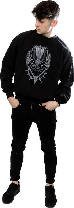 Image du produit Mens Black Panther Head Cotton Sweatshirt (S)