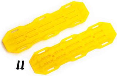 Actual product image Traxxas Traction boards, yellow/ mounting har dware