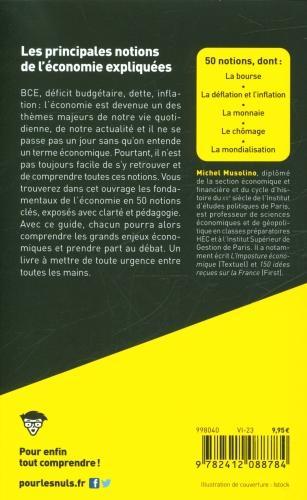 Produktbild L'économie pour les nuls en 50 notions clés (Französisch, Musolino Michel, 2023)