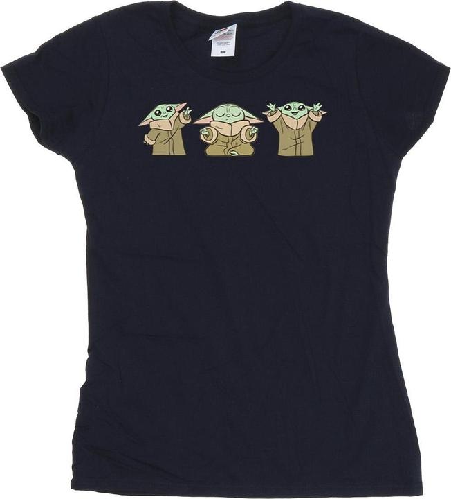Image du produit Star Wars - T-shirt THE MANDALORIAN GROGU POSES - Femme (L)