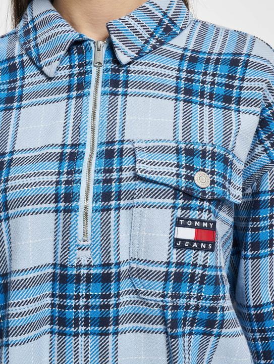 Produktbild Tommy Hilfiger Tommy Jeans Check Half Zip Overshirt - 86535 (XS)