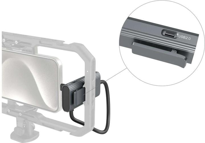 Image du produit SmallRig 4598 4 in 1 USB C Hub PD 100W / USB C 3.1 / USB C 2.0 avec adaptateur audio x 2 (USB-C, 3 Ports)