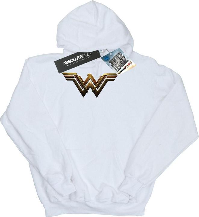 Actual product image Womens/Ladies Justice League Movie Wonder Woman Emblem Hoodie (XXL)
