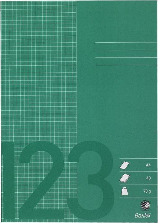 Immagine prodotto Bantex Quaderno A4 quadrato 5x5 mm 40 pagine 70g verde erba - (10 pz.) (A4)