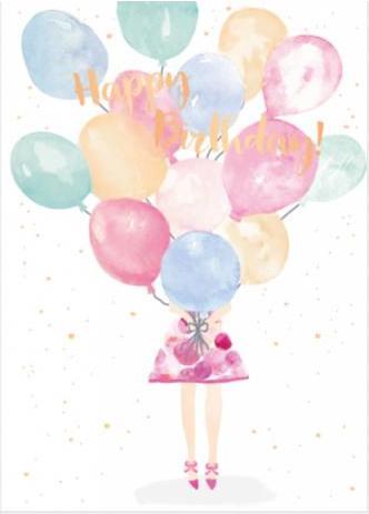 Immagine prodotto Biglietto di compleanno unico, doppio biglietto stampato