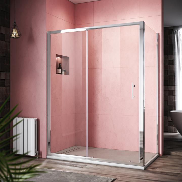 Immagine prodotto SONNI 140x80cm cabina doccia porta scorrevole cabina doccia cabina doccia (140 cm, 170 cm, 185 cm)