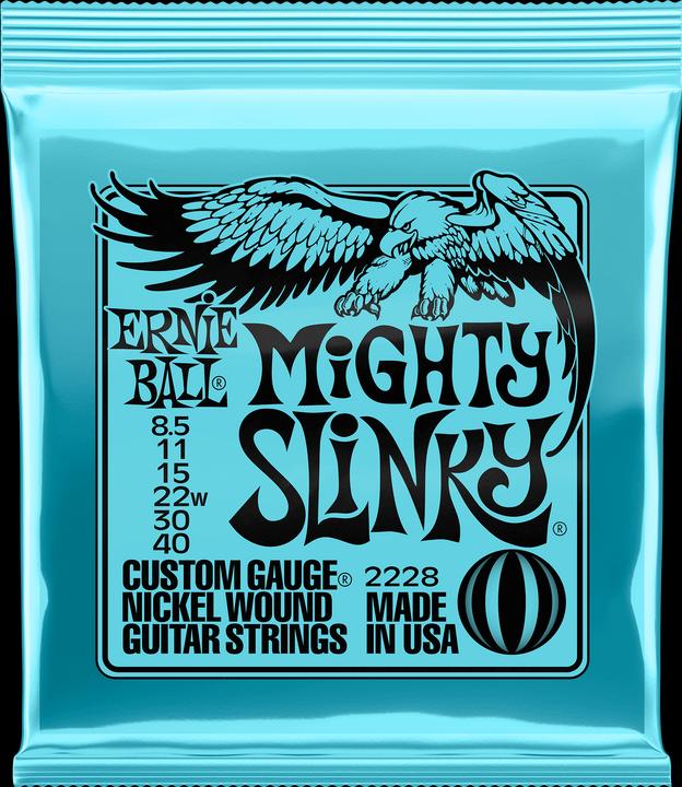 Ernie Ball Mighty Slinky (6 x, Electric guitar, 0.04")