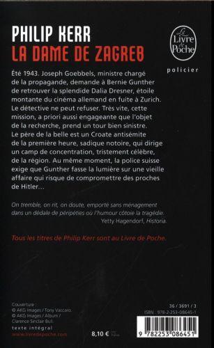 Produktbild La dame de Zagreb (Französisch, Philip Kerr, 2017)