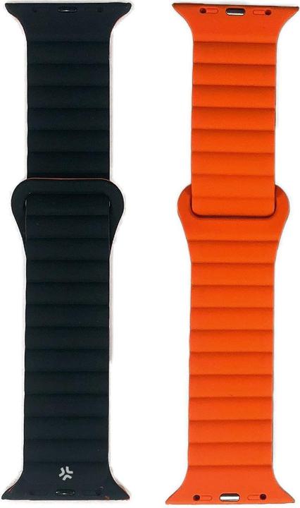 Produktbild Celly Uhrenarmband 42/44/45mm Magenta Schwarz (Silikon)