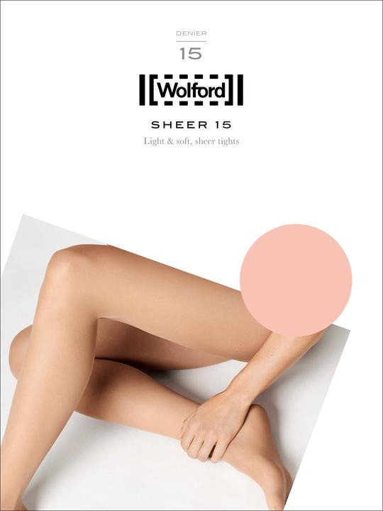 Produktbild Wolford Sheer 15 Strumpfhosen, Farbe 4738 fairly light, Grösse 34-36 (15 DEN, 34 - 36)