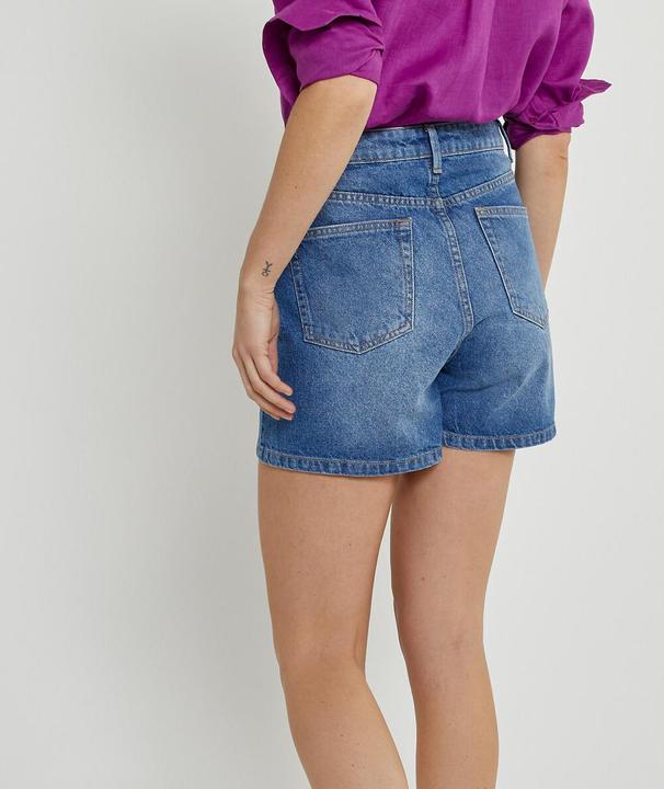 Produktbild La Redoute Collections Jeansshorts mit hohem Bund (40)