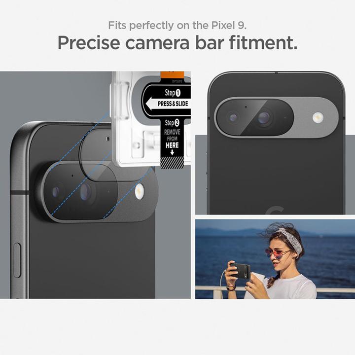 Produktbild Spigen EZ Fit Gehärtetes Glass Camera Protector Google Pixel 9 2-Pack (2 Stück, Google Pixel 9)
