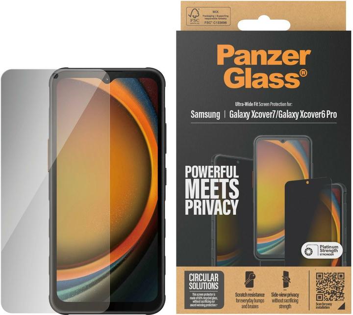 Produktbild PanzerGlass Privacy Screen Protector (1 Stück, Samsung Galaxy XCover 6 Pro, Samsung Galaxy Xcover 7)