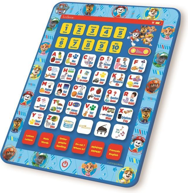 Image du produit Lexibook Paw Patrol Tablette éducative bilingue anglais/français (Anglais, Français)