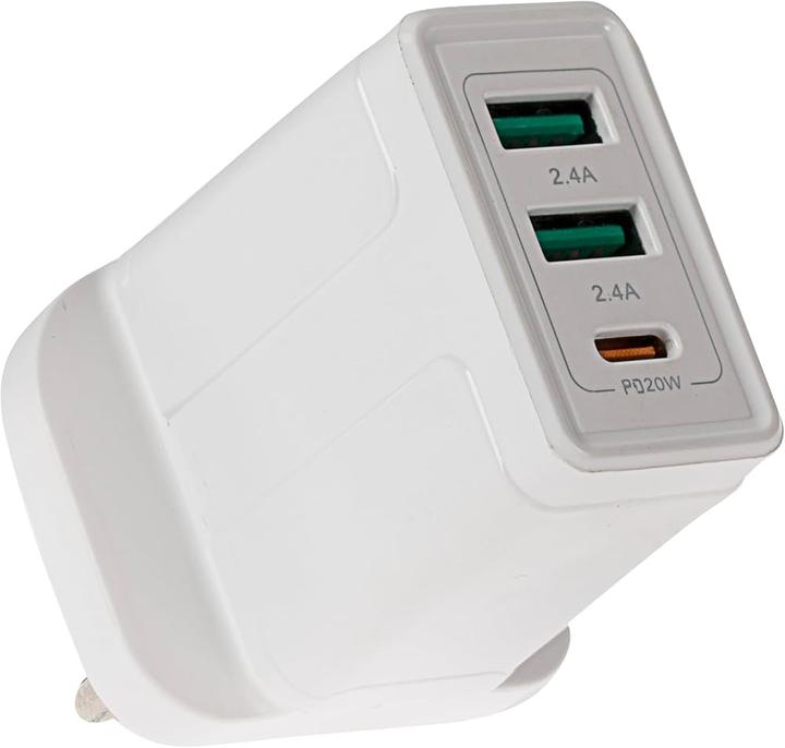 Actual product image Dicota 3-Port GaN Wall Charger (32W) UK white (32 W)