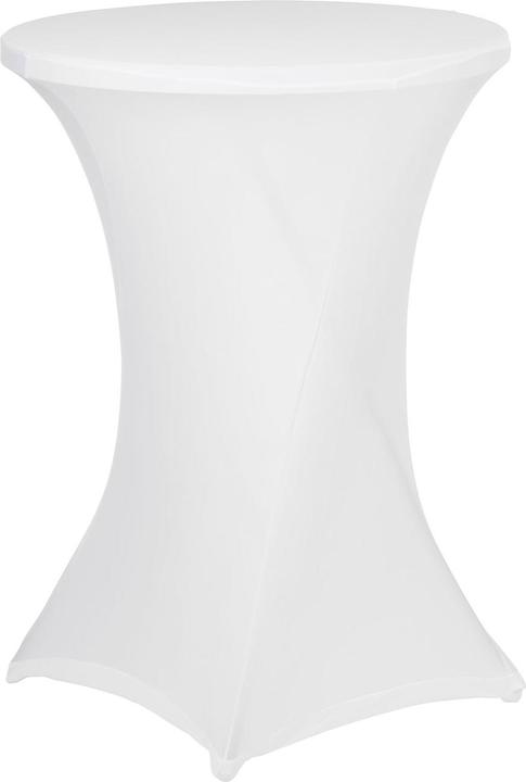 Image du produit Arti Casa 4er-Set Weisse Stehtischhusse für Tische bis 115cm, Ø 90cm