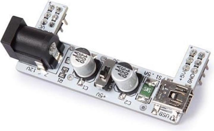 Immagine prodotto Whadda Alimentazione del modulo 2 canali per schede a innesto 3,3 V / 5 V