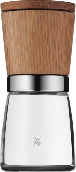 WMF Gewürzmühle Salzmühle Pfeffermühle Ceramill Nature Holz Glas Keramikmahlwerk (Pfeffer, Salz)