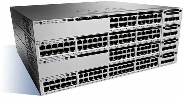 Image du produit Cisco Stackable 48 10/100/1000 Ethernet, avec AC, 1 RU (48 ports)