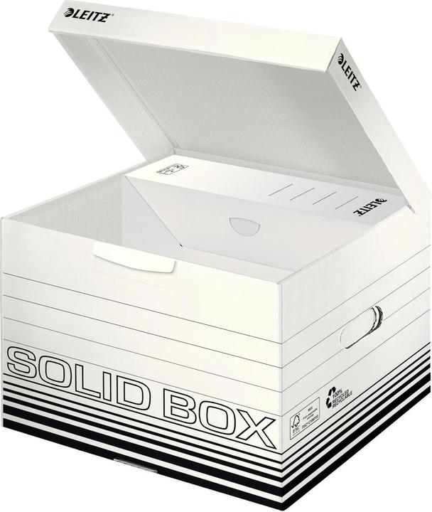 Produktbild Leitz Archivbox Karton Weiss, Schwarz 10 St. (A4, Folio)